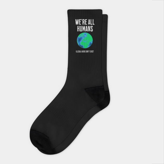 We're All Humans Socks by Alisia's Store 1