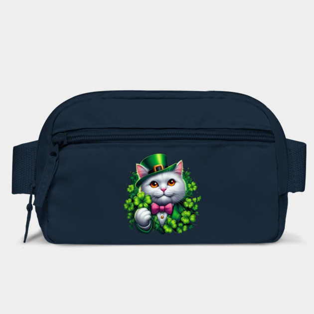 St. Patrick's Day Cat Irish Shamrock Cat Lucky Shamrock Cat Lover Patrick's Day Lucky Cat by Creatifly Graphic Tees