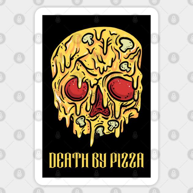 Death by Pizza Sticker by The Patron