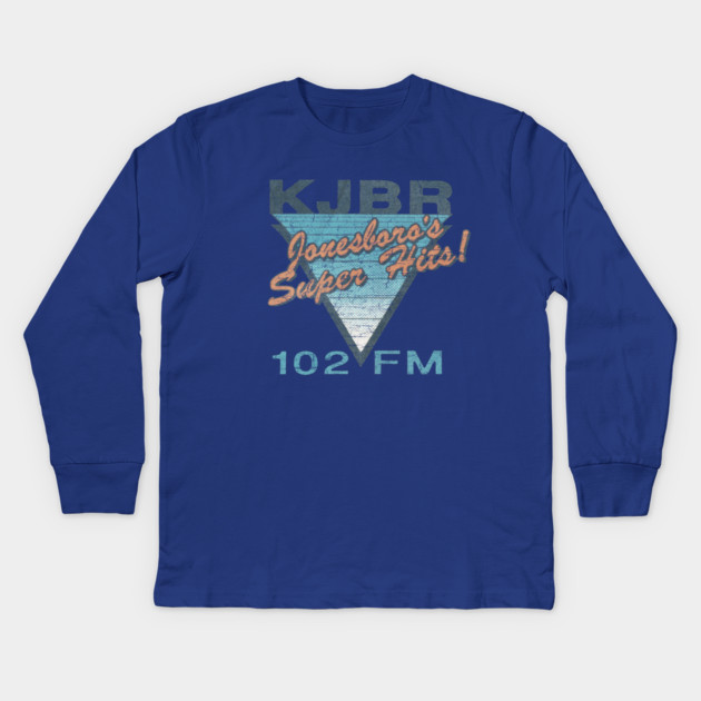 KJBR - Jonesboro's Super Hits Kids Long Sleeve T-Shirt by rt-shirts