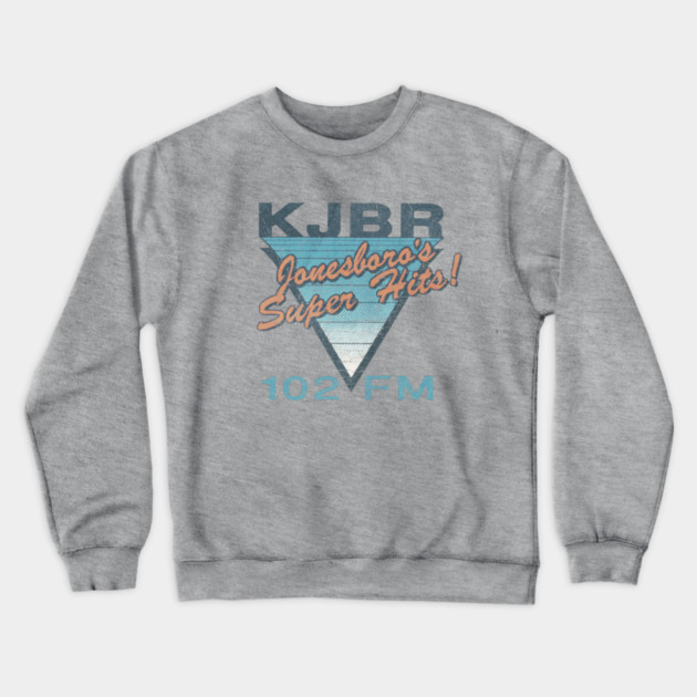 KJBR - Jonesboro's Super Hits Crewneck Sweatshirt by rt-shirts