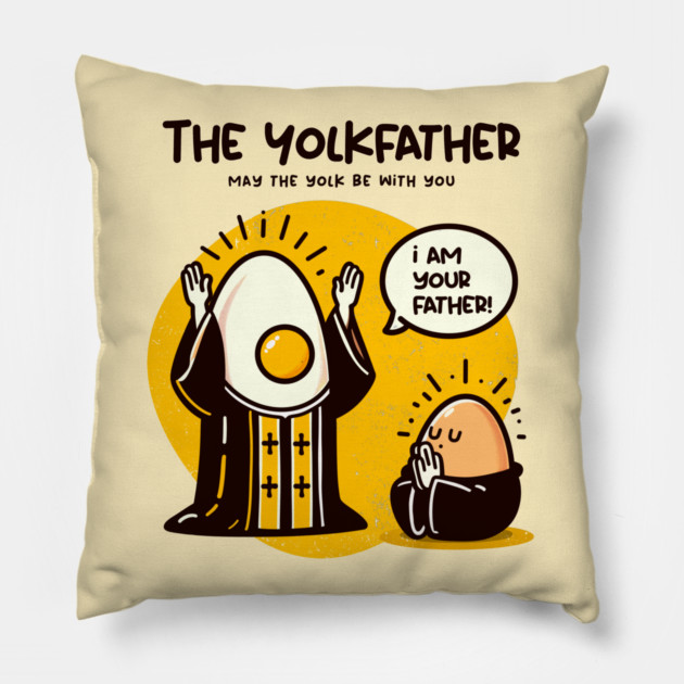 THE YOLKFATHER Pillow by Fabrik