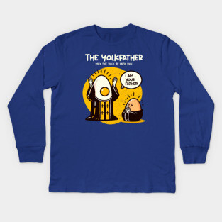 THE YOLKFATHER Kids Long Sleeve T-Shirt