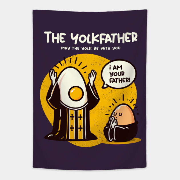 THE YOLKFATHER Tapestry by Fabrik