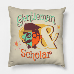 Gentleman and Scholar Pillow