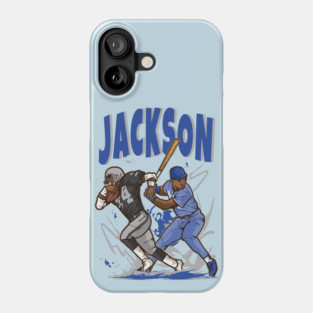 Bo Jackson Baseball and Football Cartoon Phone Case