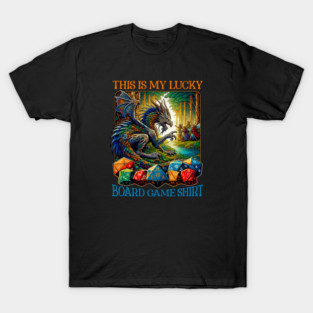 This is my Lucky Board Game Shirt for tabletop and Board Game Fans Distressed Look T-Shirt