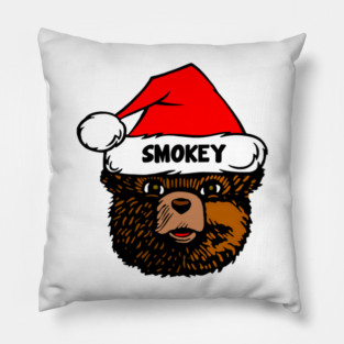 Santa Smokey Bear Pillow