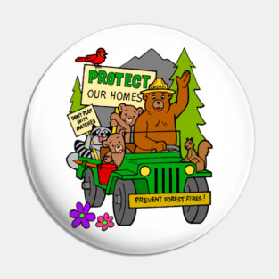 Smokey Bear _amp_ Friends Pin