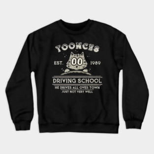 Toonces Driving School Crewneck Sweatshirt