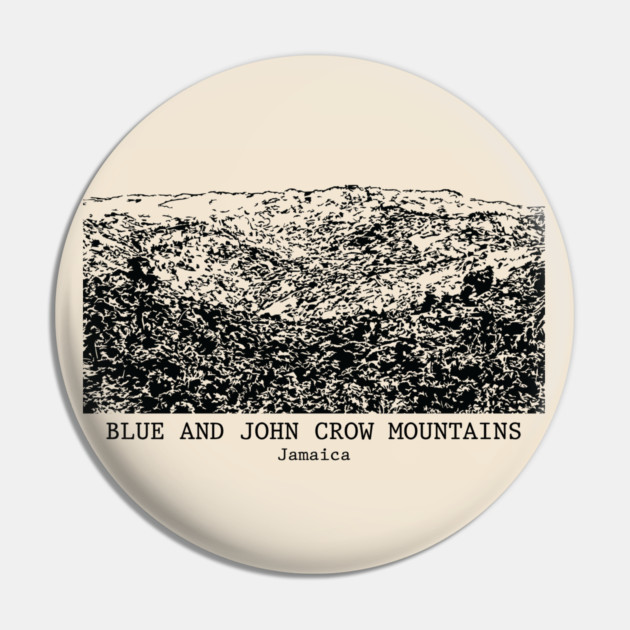 Blue and John Crow Mountains - Jamaica Pin by Lakeric