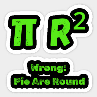 Pi are Square Sticker