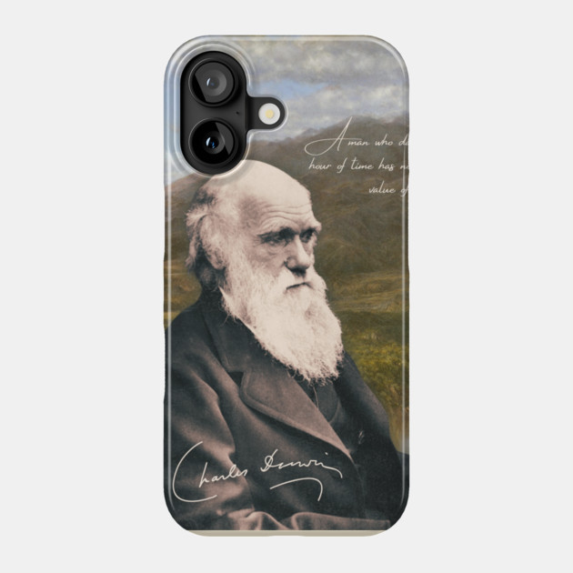 Charles Darwin Vintage Design - Inspirational Quote from Scientist Phone Case by TuncGK
