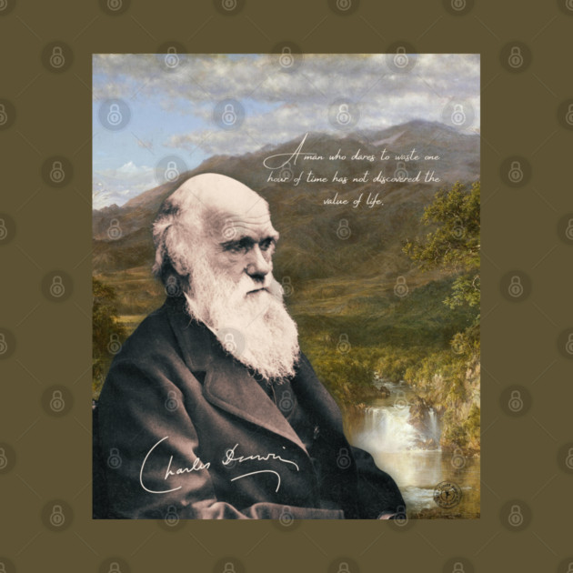 Charles Darwin Vintage Design - Inspirational Quote from Scientist by TuncGK