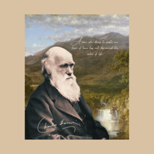 Charles Darwin Vintage Design - Inspirational Quote from Scientist T-Shirt