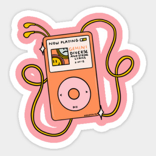 Gemini MP3 Sticker
