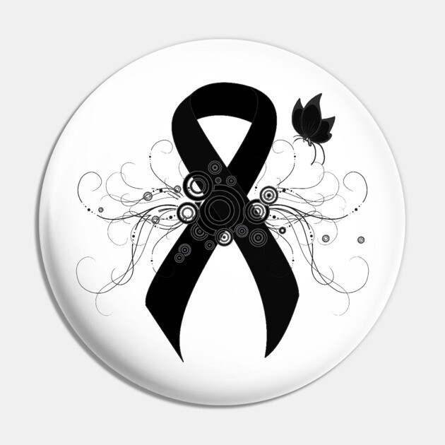 Black Ribbon with Butterfly Pin by HolidayBug