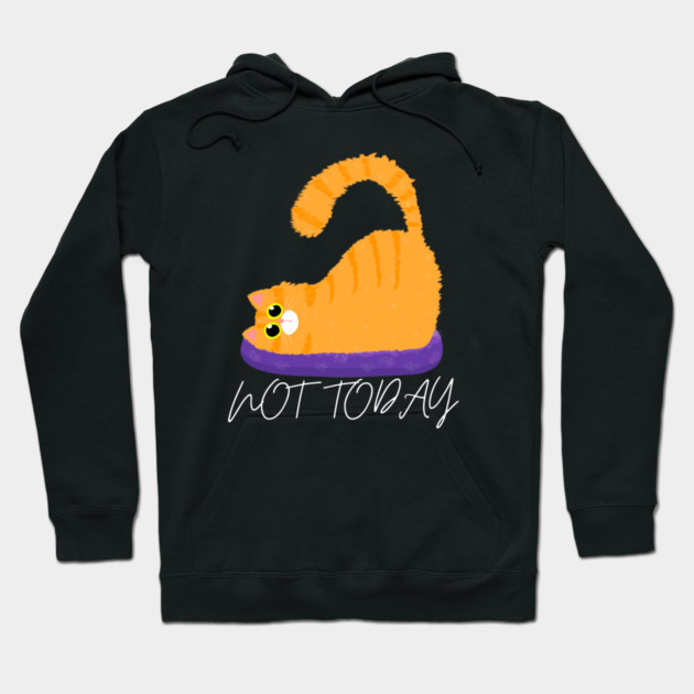 Lazy Cat Mood – Not Today Hoodie by Premachandra's Store