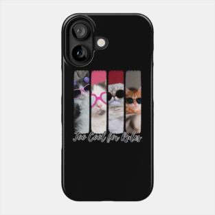 Too Cool for Rules – Stylish Cat Attitude Phone Case
