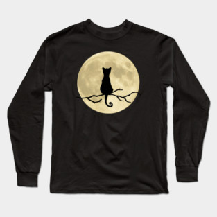 Mystic Moon Cat Long Sleeve T-Shirt