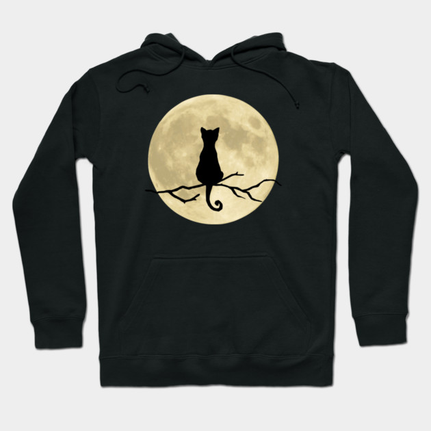 Mystic Moon Cat Hoodie by Premachandra's Store