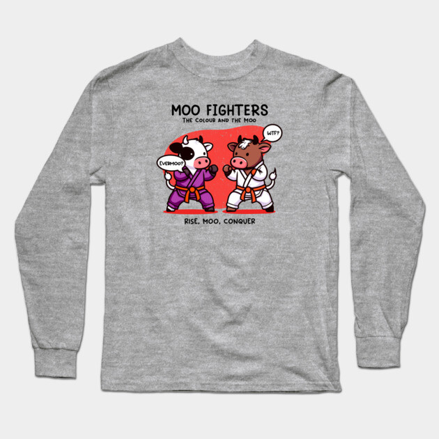 MOO FIGHTERS Long Sleeve T-Shirt by Fabrik