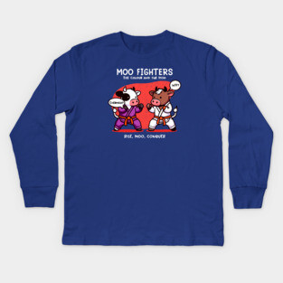 MOO FIGHTERS Kids Long Sleeve T-Shirt