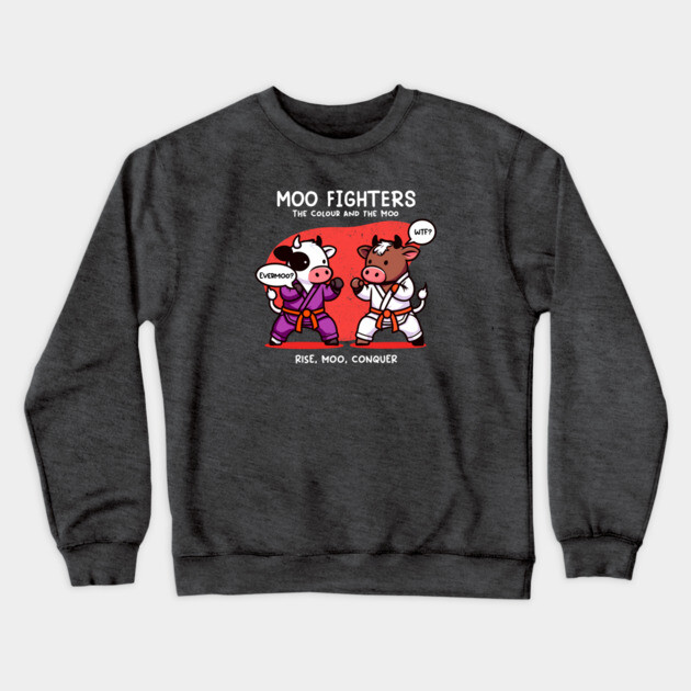 MOO FIGHTERS Crewneck Sweatshirt by Fabrik