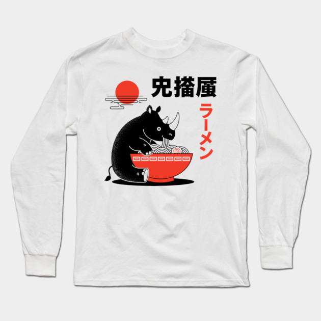 Rhino's Ramen Long Sleeve T-Shirt by enrynz