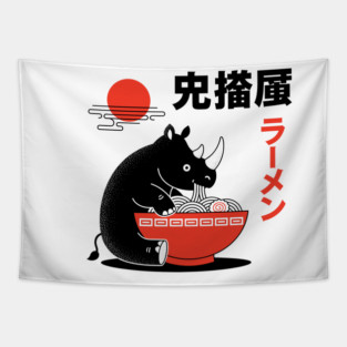 Rhino's Ramen Tapestry