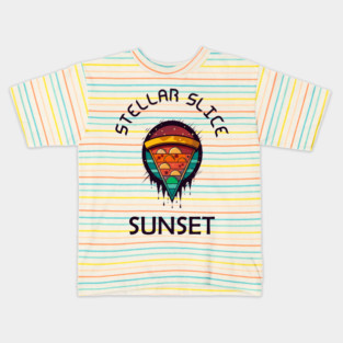 Stellar Slice Sunset Kids T-Shirt