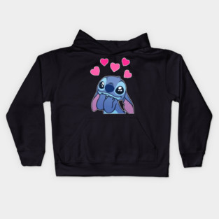 cutest lilo and stitch love Kids Hoodie