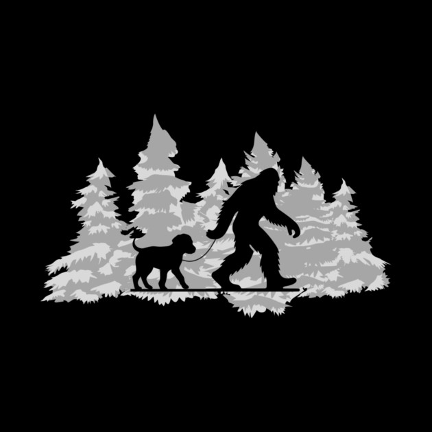 Dog Walker Animal Lover Bigfoot by The WYLD Tribe