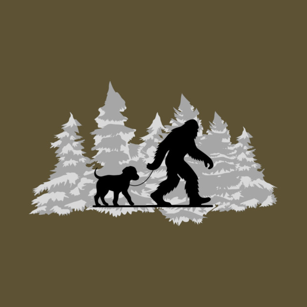 Dog Walker Animal Lover Bigfoot by The WYLD Tribe