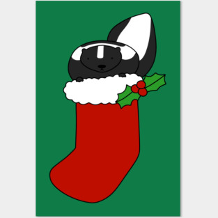 Stocking Skunk Posters and Art