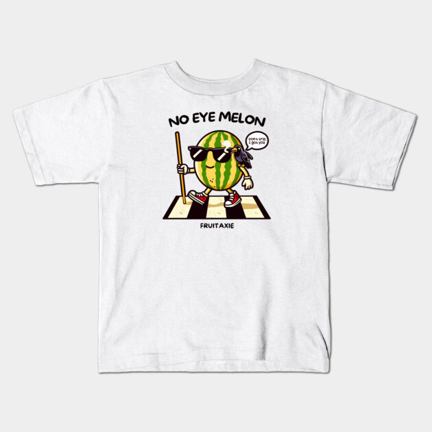 NO EYE MELON Kids T-Shirt by Fabrik
