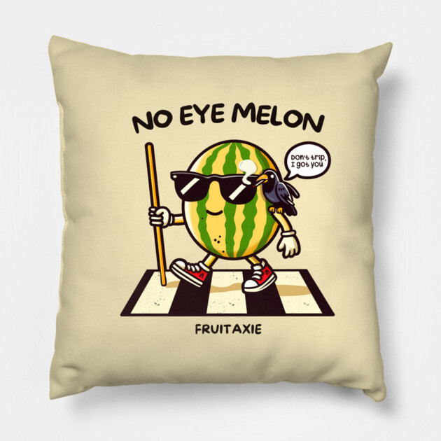 NO EYE MELON Pillow by Fabrik