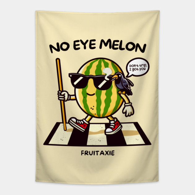 NO EYE MELON Tapestry by Fabrik