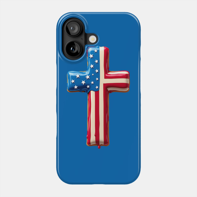 American Cross of Freedom Phone Case by animegirlnft
