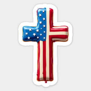 American Cross of Freedom Sticker