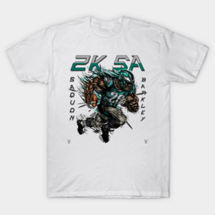 2K SA - Saquon Barkley 2000 Yards Philadelphia Eagles Illustration T-Shirt