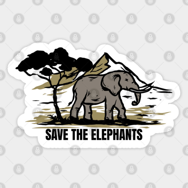 Save the Elephant Day Sticker by HolidayBug