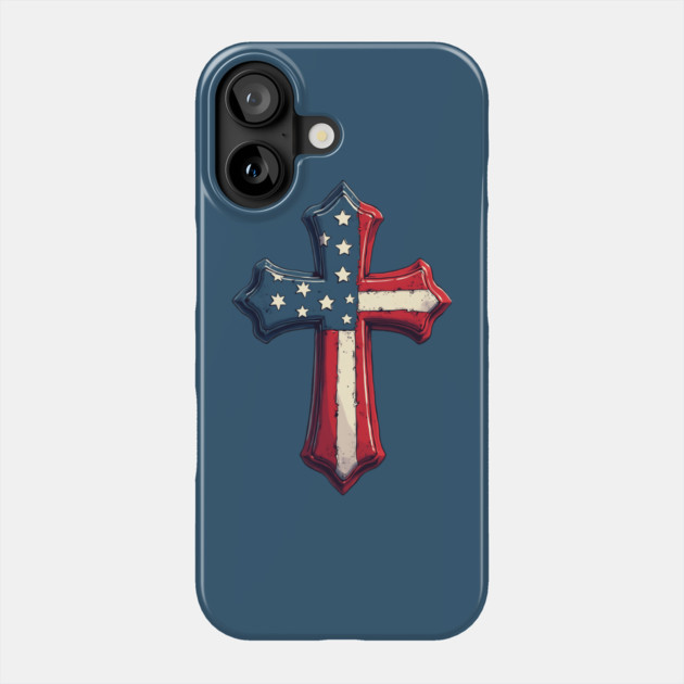American Cross Savior Phone Case by animegirlnft