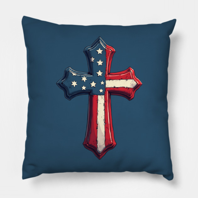 American Cross Savior Pillow by animegirlnft