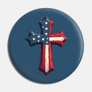 American Cross Savior Pin