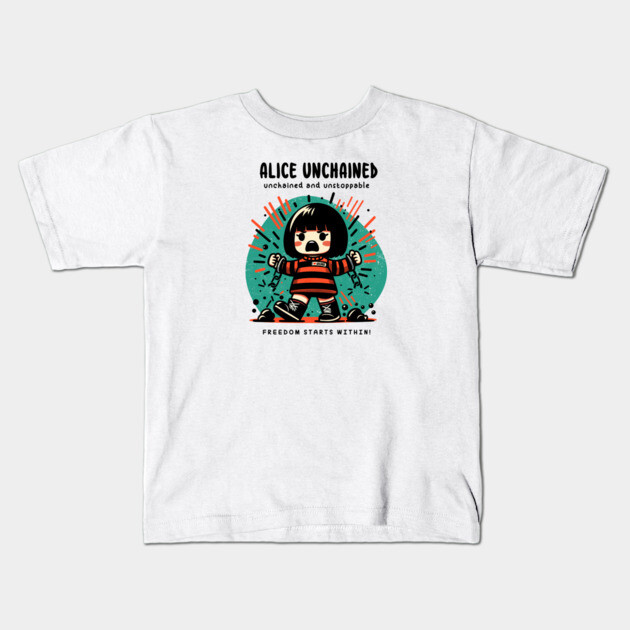 ALICE UNCHAINED Kids T-Shirt by Fabrik