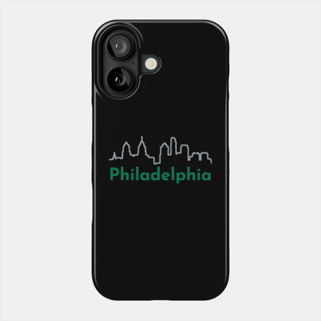 Philadelphia Skyline Phone Case by DonWillisJrArt
