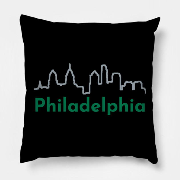 Philadelphia Skyline Pillow by DonWillisJrArt
