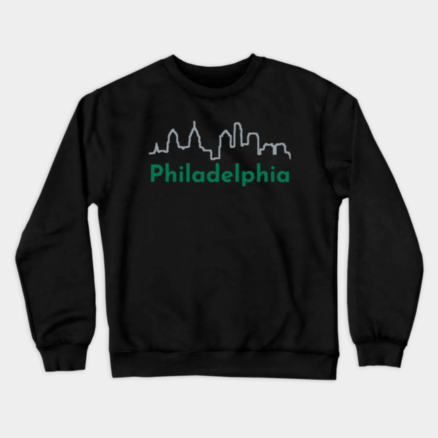 Philadelphia Skyline Crewneck Sweatshirt by DonWillisJrArt
