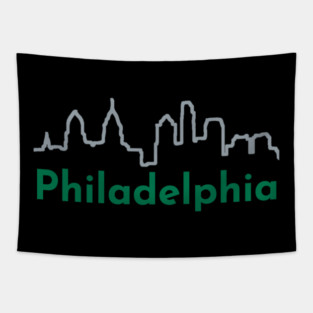 Philadelphia Skyline Tapestry